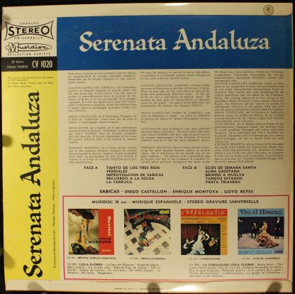 Musidisc 30 CV 1020 - Serenata Andaluza - Image 2