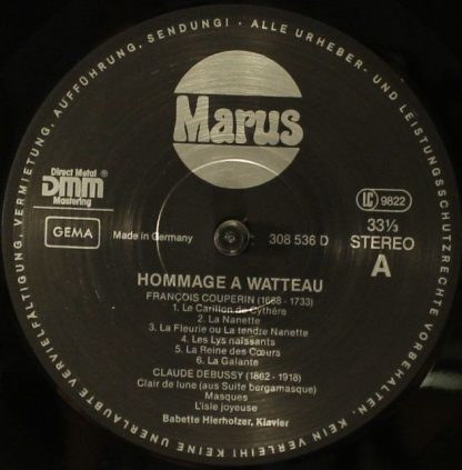 Marus (2) 308 536 D - Hommage A Watteau  - Couperin, Debussy, Sc - Image 3