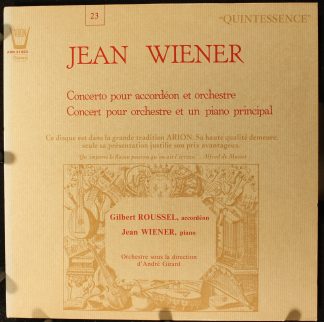 ARION ARN 31923 - Concerto Pour Accordéon Et Orchestre / Concert