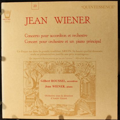 ARION ARN 31923 - Concerto Pour Accordéon Et Orchestre / Concert