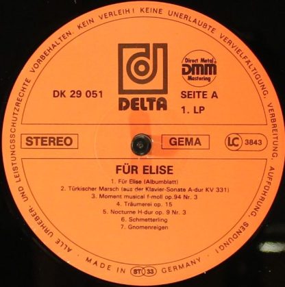 Delta (18) DK 29 051 - Für Elise (Die Schönsten Romantischen Kla - Image 3