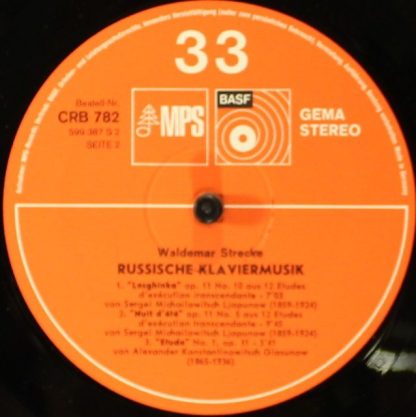 MPS CRB 782 - Russische Klaviermusik - Image 3