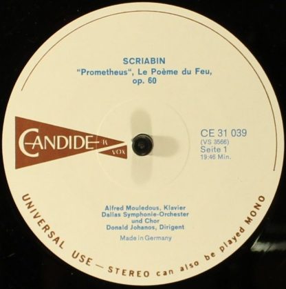 Candide CE 31039 - Two Tone Poems : The Poem Of Ecstasy, Op. 54 - Image 3