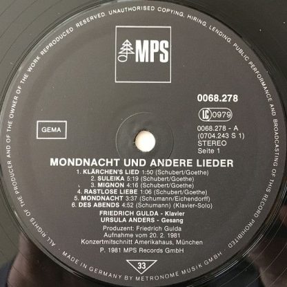 MPS 0068.278 - Mondnacht Und Andere Lieder - Image 4