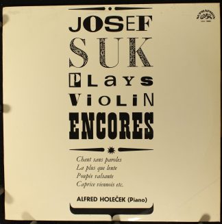 Supraphon SUA 10882 - Plays Violin Encores