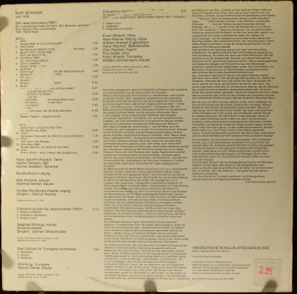 Nova 8 80 153 - Der Neue Kolumbus / Concerto Picolo Für Jazzorch - Image 2