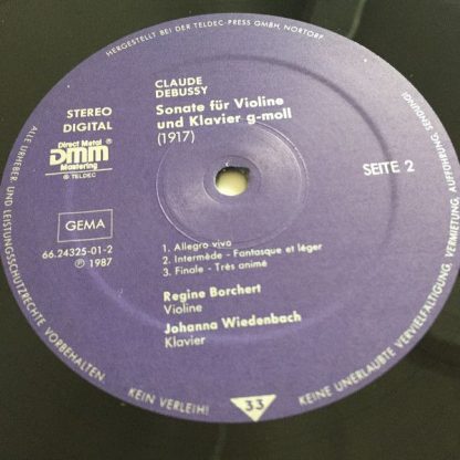 Teldec-Press GmbH 66.2435-01 - Beethoven & Debussy - Sonaten für - Image 4
