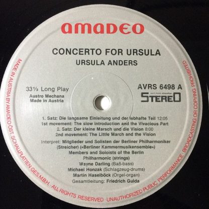 Amadeo AVRS 6498 - Concerto For Ursula - Image 3