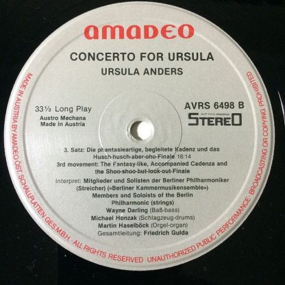 Amadeo AVRS 6498 - Concerto For Ursula - Image 4