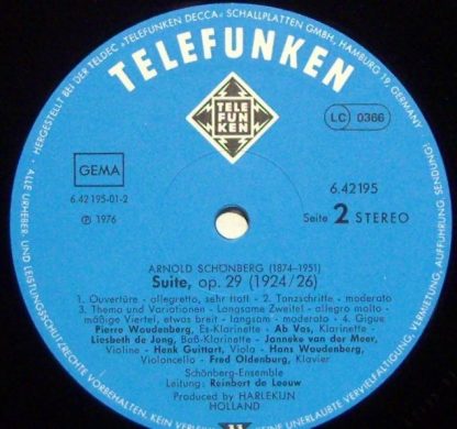 Telefunken 6.42195 AW - Serenade Op. 24 • Suite Op. 29 - Image 3