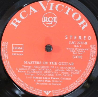 RCA Victor Red Seal LSP 2717-B - Masters Of The Guitar Volume 2 - Image 4