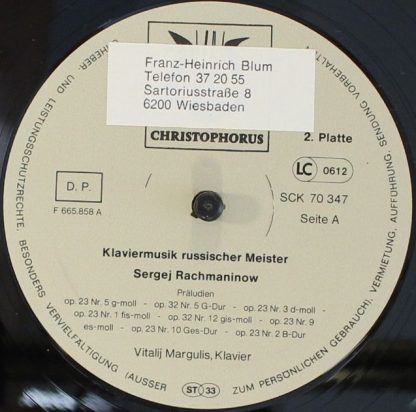 Christophorus SCK 70347 - Klaviermusik Russischer Meister - Image 6