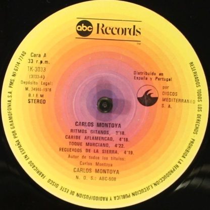 ABC Records TK-3.033 - Caribe Aflamencao, Ritmos Gitanos, Compas - Image 4