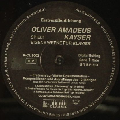 K-Classic K-CL 9002 - Oliver Amadeus Kayser Spielt Eigene Werke - Image 4