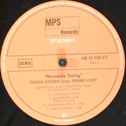 MPS SB 15 156 ST - Romantic Swing  (Eugen Cicero Plays Franz Lis - Image 6