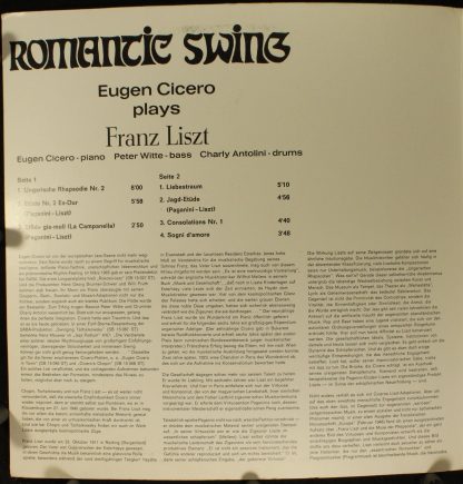 MPS SB 15 156 ST - Romantic Swing  (Eugen Cicero Plays Franz Lis - Image 3
