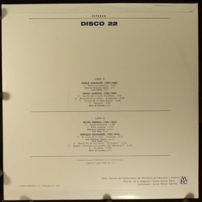 MEC Disco 22 - Iniciación A La Música / Antología Sonora 22 - Image 2