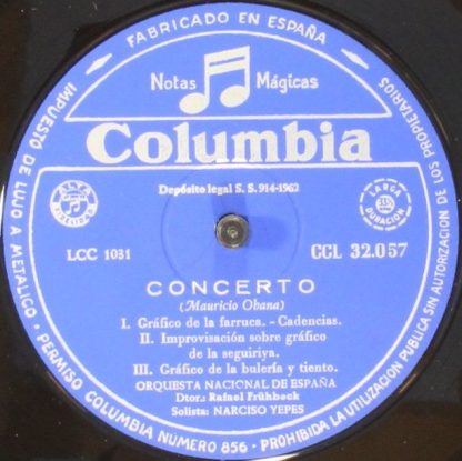 Columbia CCL 32057 - Fantasia Para Un Gentilhombre / Concerto Pa - Image 4