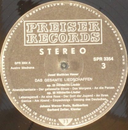 Preiser Records SPR 3353/4 - Das Gesamte Liedschaffen - Image 8