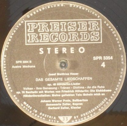 Preiser Records SPR 3353/4 - Das Gesamte Liedschaffen - Image 9