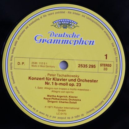 Deutsche Grammophon 2535 295 - Klavierkonzert Nr.1, b-Moll - Image 3
