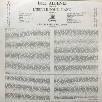 Erato STU 70562 - L' Œuvre Pour Piano - Vol.IV - Image 2