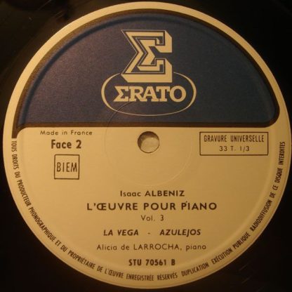 Erato STU 70561 - L'Œuvre Pour Piano - Vol. III - Image 4