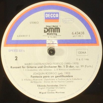 DECCA 6.43438 AZ - Concierto de Aranjez / Fantasia Para Un Genti - Image 4