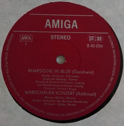Amiga 8 45 056 - Rhapsodie In Blue / Ein Amerikaner In Paris / W - Image 3