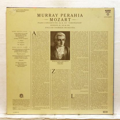 CBS Masterworks IM 39224 - Piano Concerto No. 26, K. 537 "Corona - Image 2