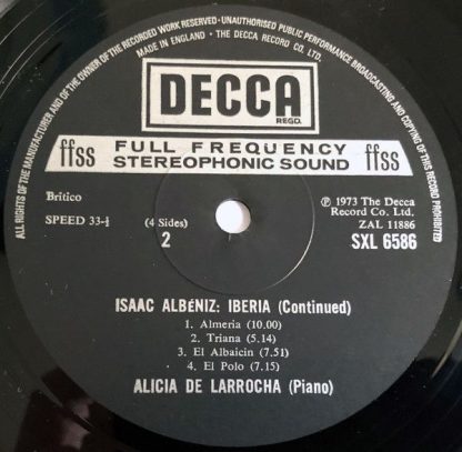 DECCA SXL 6586-7 - Iberia - Image 3