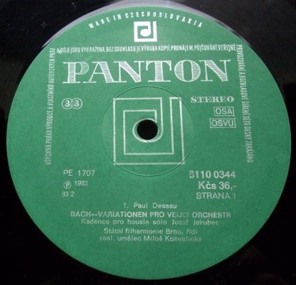 Panton 8110 0344 - Bach-Variationen For Large Orchestra / Piano - Image 3