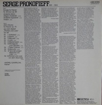 His Master's Voice 1C 065-03 606 - Sonate Nr. 8 / Romeo und Juil - Image 2