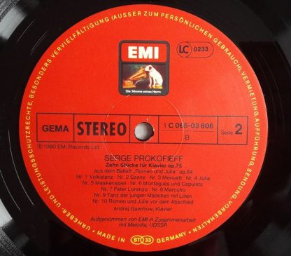 His Master's Voice 1C 065-03 606 - Sonate Nr. 8 / Romeo und Juil - Image 4
