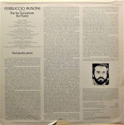 Nonesuch Records H-71359 - The Six Sonatinas For Piano - Image 2