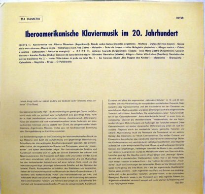 Da Camera 94106 - Iberoamerikanische Klaviermusik In 20. Jahrhun - Image 3