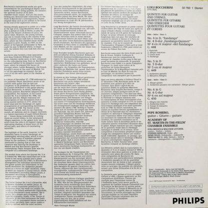 Philips 32 760 1 - Guitar Quintets / Gitarrenquintette Nos. 4, 5 - Image 2