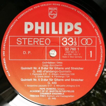 Philips 32 760 1 - Guitar Quintets / Gitarrenquintette Nos. 4, 5 - Image 4