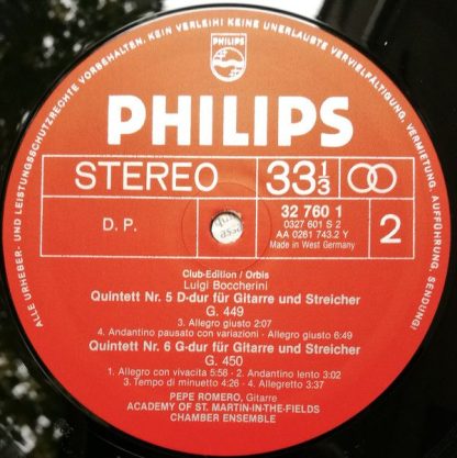 Philips 32 760 1 - Guitar Quintets / Gitarrenquintette Nos. 4, 5 - Image 6
