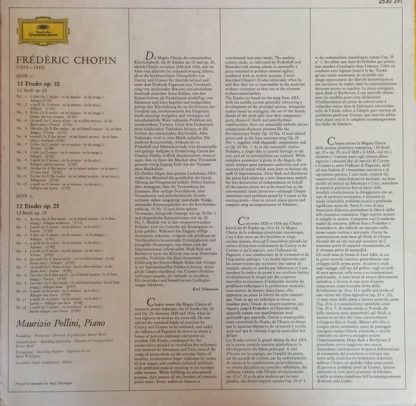 Deutsche Grammophon 2530 291 - Etudes Op.10 & Op.25 - Image 2