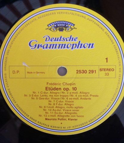 Deutsche Grammophon 2530 291 - Etudes Op.10 & Op.25 - Image 3
