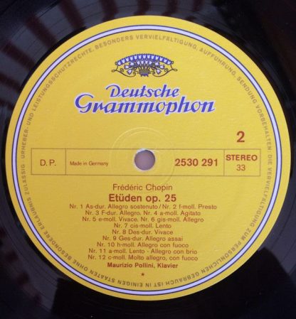 Deutsche Grammophon 2530 291 - Etudes Op.10 & Op.25 - Image 4