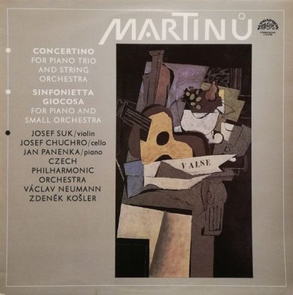 Supraphon 4 10 2198 - Concertino For Piano Trio And String Orche