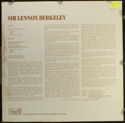 Pearl SHE 576 - Piano Sonata, Viola Sonata, Prelude And Capricio - Image 2