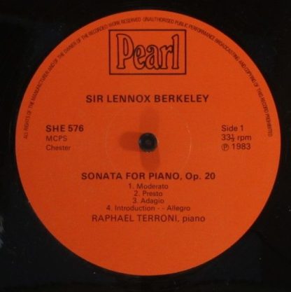 Pearl SHE 576 - Piano Sonata, Viola Sonata, Prelude And Capricio - Image 3