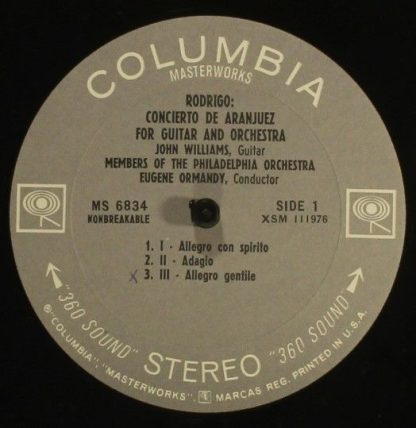 Columbia Masterworks MS 6834 - Two Favorite Guitar Concertos: Co - Image 3