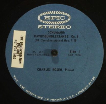 Epic BC 1269 - Schumann: Davidsbündlertänze / Carnaval - Image 3
