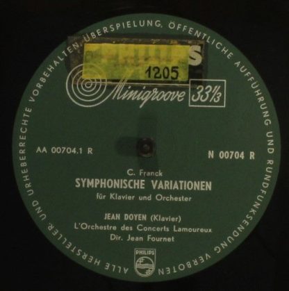 Philips N 00704 R - Variations Symphoniques / Ballade Op. 19 - Image 3