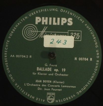 Philips N 00704 R - Variations Symphoniques / Ballade Op. 19 - Image 4