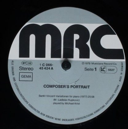 Musicians Record Co. 1C 066-45 424 - Composer's Portrait - Image 3